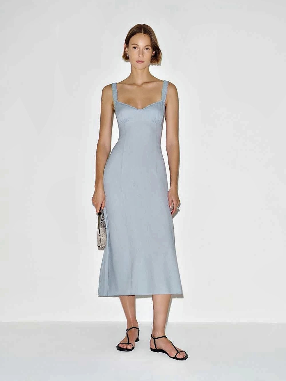 NWT Reformation Tully Dress, Mineral, Size 0